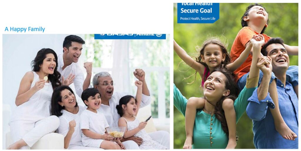 Brochure showing a Happy Family